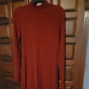 Red sweater dress size small